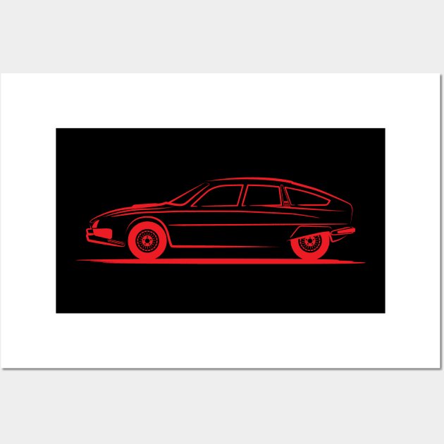 Citroen CX Red Wall Art by PauHanaDesign